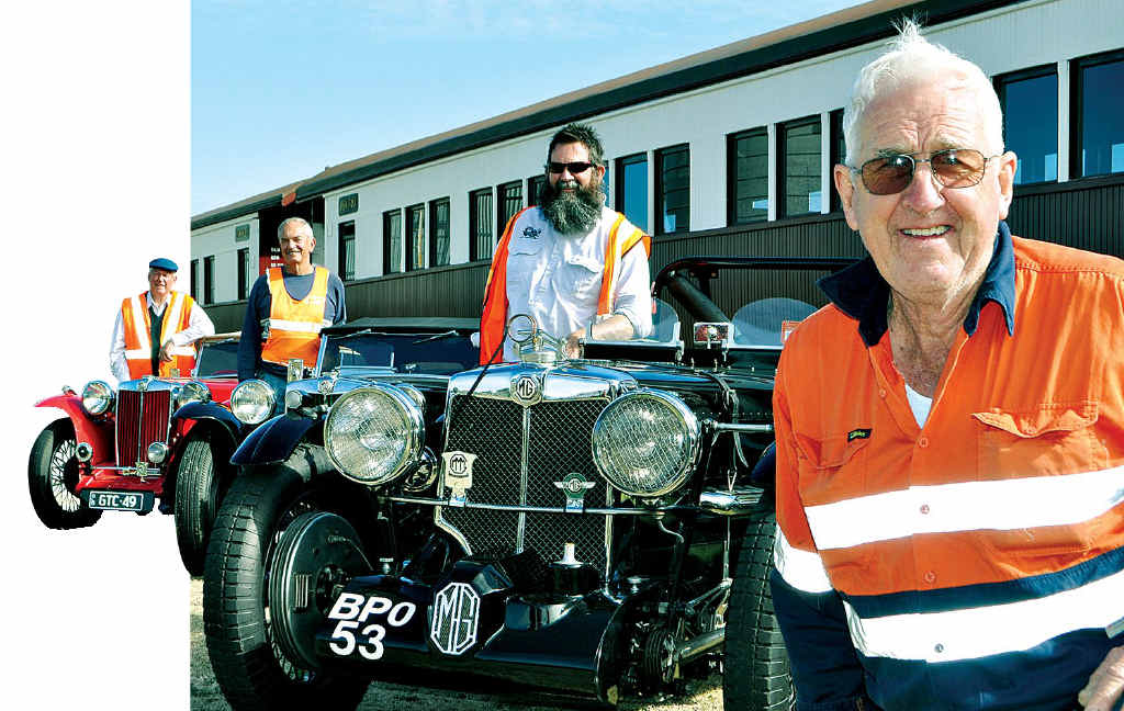 (From left) Jeff Newey, Ross Kelly and Southern Downs Steam Railway president John Brady will all hit the track today. (From left) Jeff Newey, Ross Kelly and Southern Downs Steam Railway president John Brady will all hit the track today.
